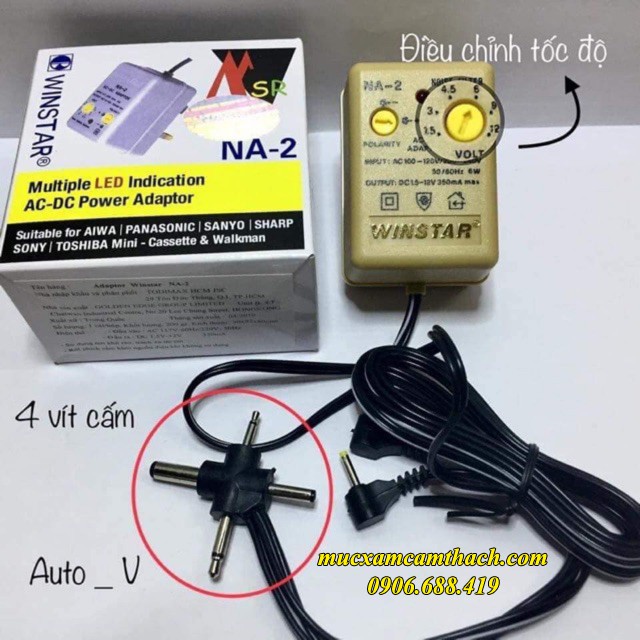 Sạc đa năng Adapter Winstar phun xăm N3