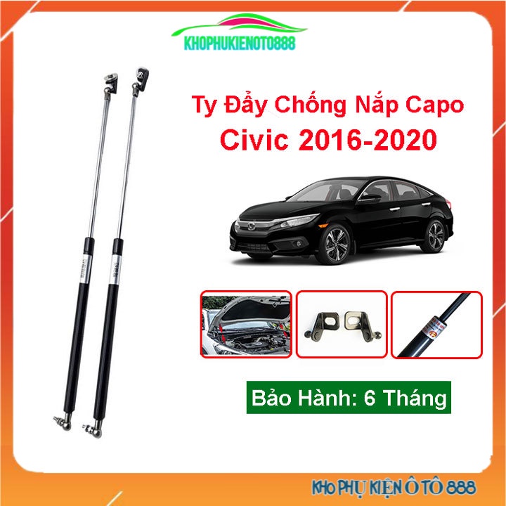 Ty capo Civic 2016-2017-2018-2019-2020 hỗ trợ mở nắp ca pô tự động dễ dàng