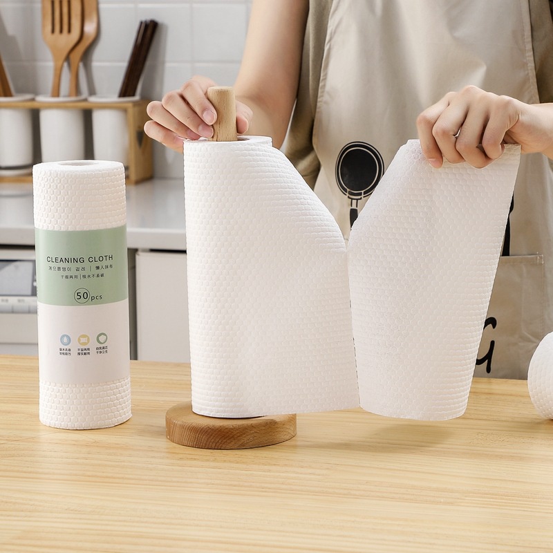 In chiết xuất lười lười có thể xé khăn lau không dệt dùng một lần không chạm vào đồ vệ sinh sạch dầu