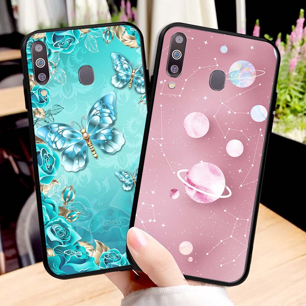 Ốp lưng Samsung M30 in hình hoa xinh xắn, hiện đại , thời trang ,phong cách
