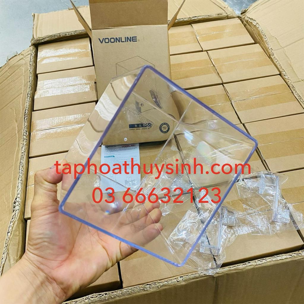 Box Up Ngược Cá Bay trên không trung độc lạ, Box Acrylic VOONLINE trang trí bể cá cảnh