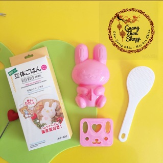 (Có Sẵn) Khuôn Làm Cơm Bento Hình Thỏ