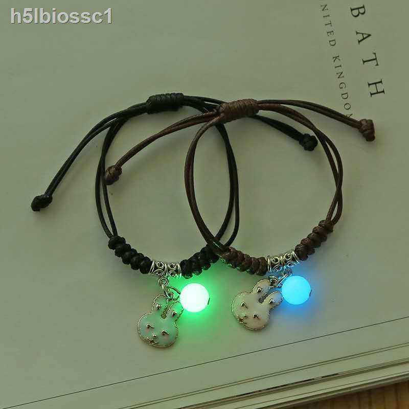 ☫✵Douyin cùng đoạn sáng chói vòng tay phát Cặp đôi nam nữ một bạn gái đơn giản Hàn Quốc