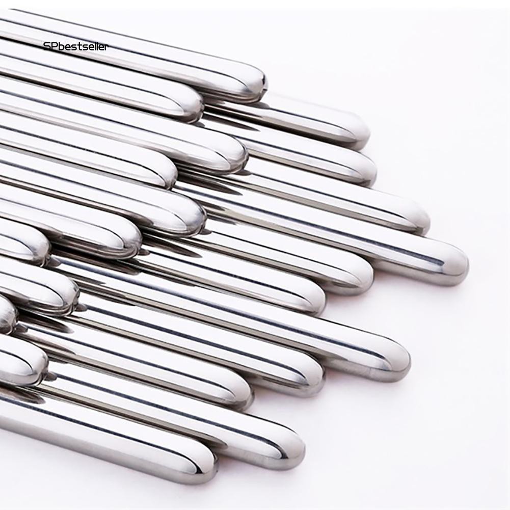 Đôi đũa dài 14inch chống trượt bằng thép không gỉ tiện dụng