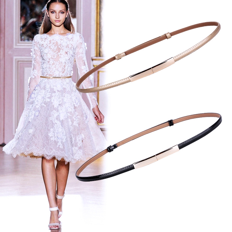 Dây thắt lưng da phong cách Hàn Quốc