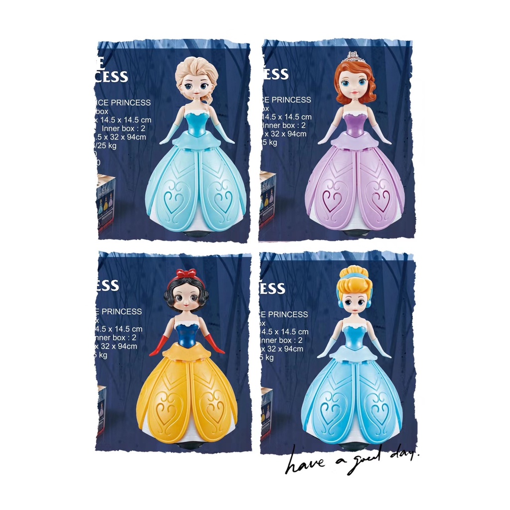 Đồ Chơi Xe Hơi Công Chúa Elsa Ttd237 Có Đèn Và Nhạc Dễ Thương Cho Bé Gái