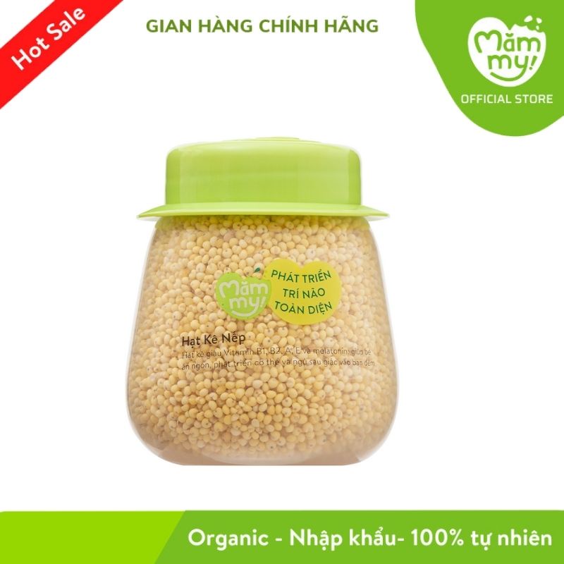 Hạt Kê Nếp Hữu Cơ Loại 1 - Dẻo Mịn Sánh Cho Bé Ăn Dặm -  Mămmy 130g