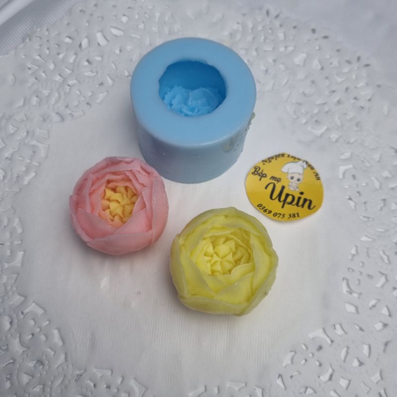 Khuôn silicon hoa trà nhị hàn quốc làm bánh