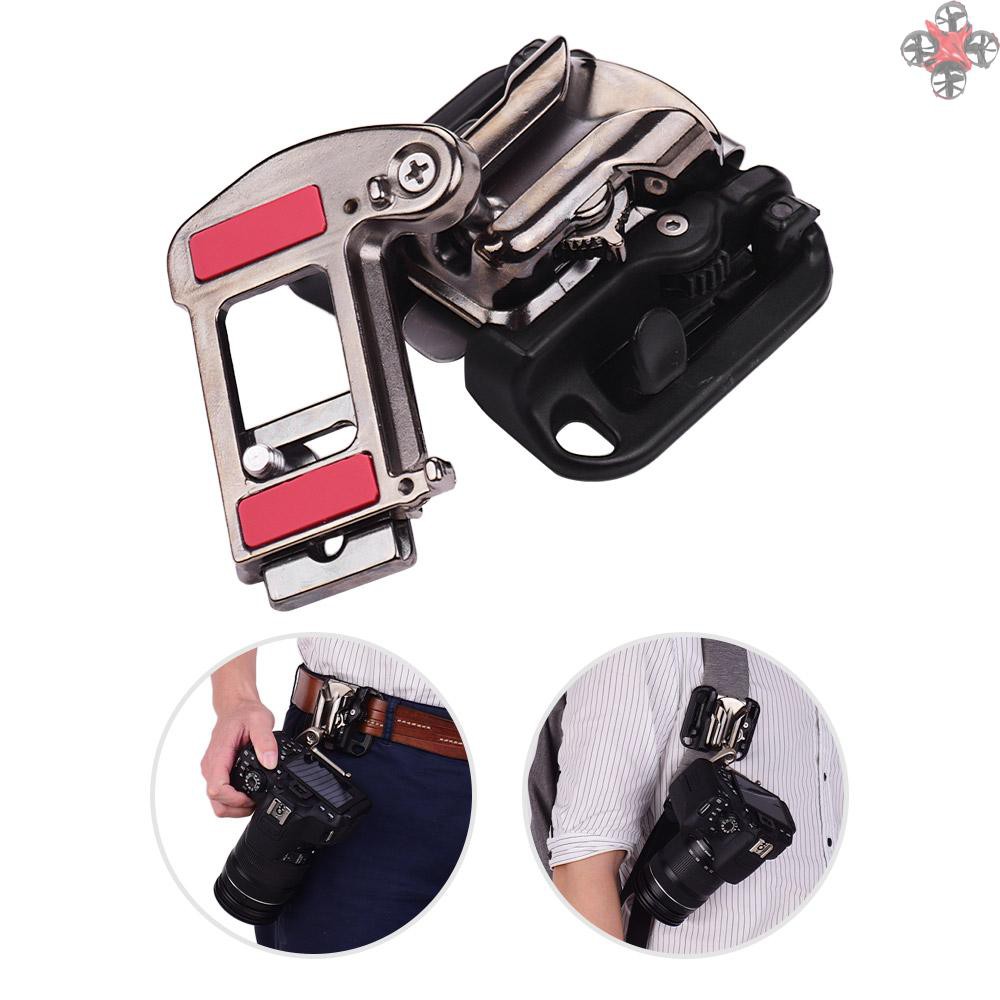 Khóa treo máy ảnh trên thắt lưng dễ thao tác tiện dụng
