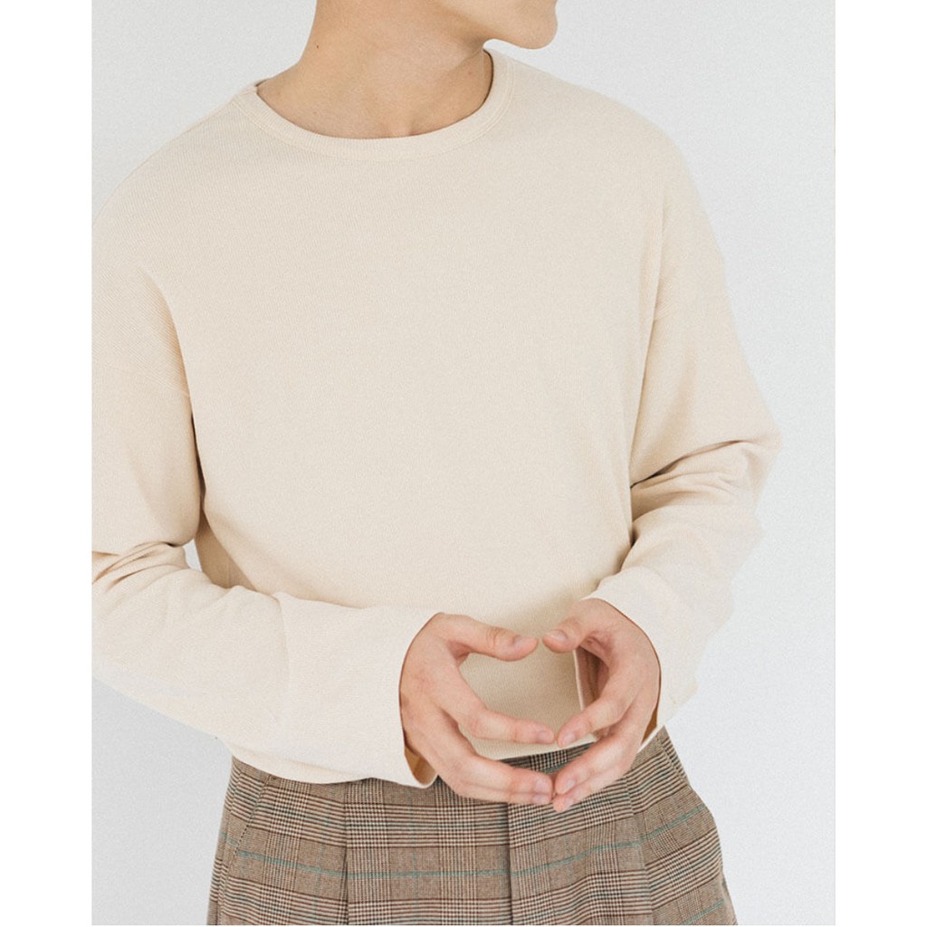 Áo Thun Nam Dài Tay SSSTUTTER vải nhung 3 màu Parted Long Tee | BigBuy360 - bigbuy360.vn