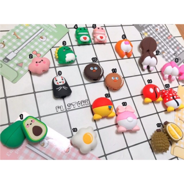Bọc đầu dây sạc bảo vệ cáp sạc cartoon (mẫu mới) | BigBuy360 - bigbuy360.vn