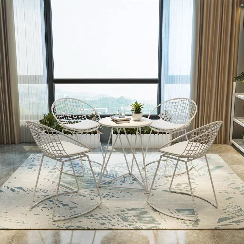 Bàn Ghế Ngồi Ban Công Chill, Ghế Tựa Cách Điệu Chụp Hình, Decor Quán Siêu Xinh