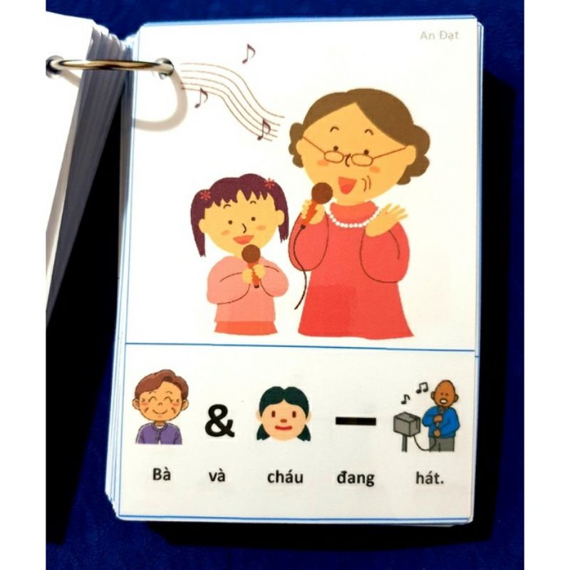 Thẻ tranh dạy trẻ tập nói câu 220 thẻ