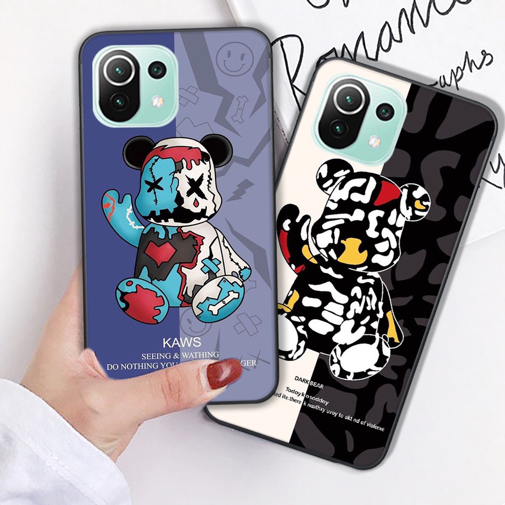 [HOT] Ốp lưng Xiaomi Mi 11 5G - Mi 11 Lite 5G - Mi 11 Lite 5G NE in gấu bearbrick siêu đẹp cực cute/ ốp xiaomi bearbick