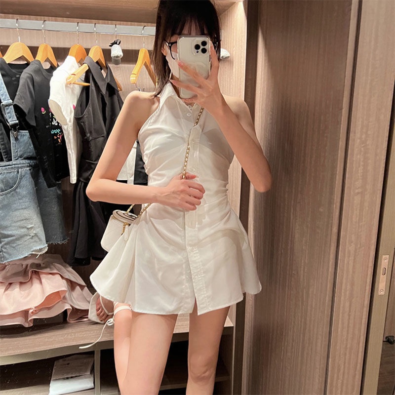 Đầm Sơ Mi Sát Nách Cổ Polo Thời Trang 2022