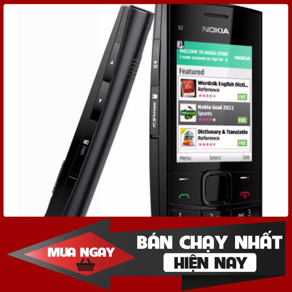 HOT HOT Điện Thoại 2 sim Nokia X2-02 Chinh Hãng bảo hành 12 Tháng HOT HOT