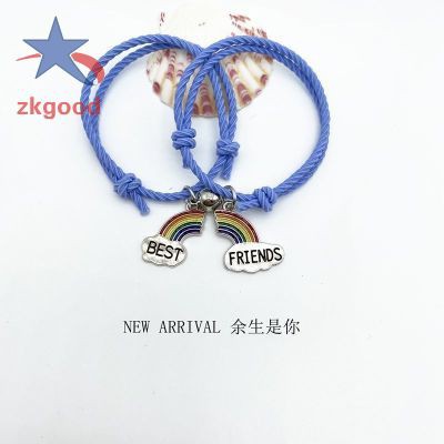 Vòng Đeo Tay Nam Châm Cá Tính Cho Cặp Đôi Phối Mặt Hình Rainbow Phi Hành Gia Thời Trang Phong Cách Retro Hàn Quốc | BigBuy360 - bigbuy360.vn