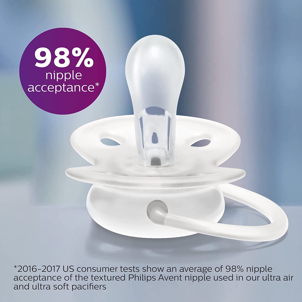 Ti giả Avent Ultra Air Thông Khí, Chỉnh Nha Cho Bé 0-6 tháng ; 6-18 tháng