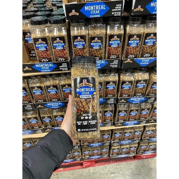 Bill Mỹ- Gia vị ướp thịt bò steak Grill Mates Montreal Steak Hàng Mỹ