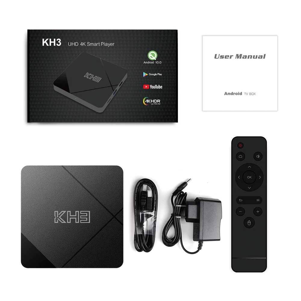 Tv Box Mecool KH3 chạy Android 10 chip Allwinner H313 lõi tứ ARM Cortex-A53, RAM 2G, Bộ nhớ 16GB