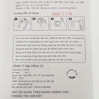 Móc hít tường 3 cái