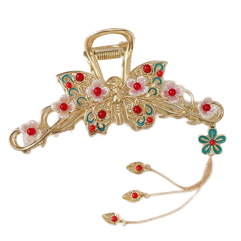 Kẹp Tóc Càng Cua Dày Chống Trượt Phong Cách Trung Hoa