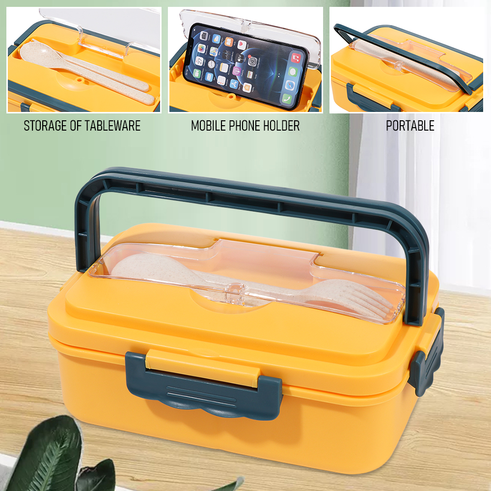 Forever Hộp cơm Bằng Sợi Rơm Lúa Mì Chống Rò Rỉ Thân Thiện Với Môi Trường Có Ngăn Đựng Nhiều Màu