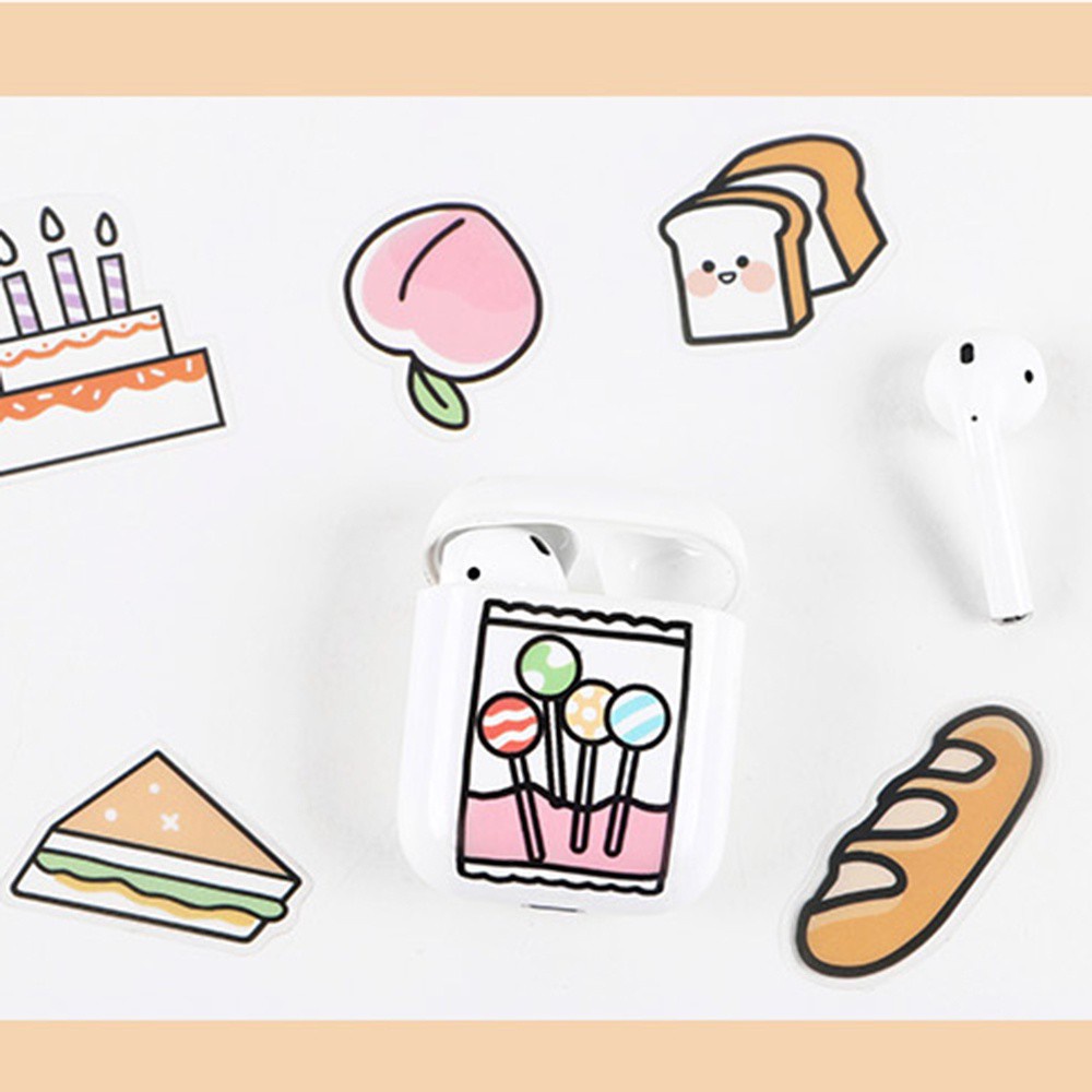 Bộ 40 Miếng Dán Trang Trí Sổ Tay / Nhật Ký Diy Hình Thức Ăn Dễ Thương