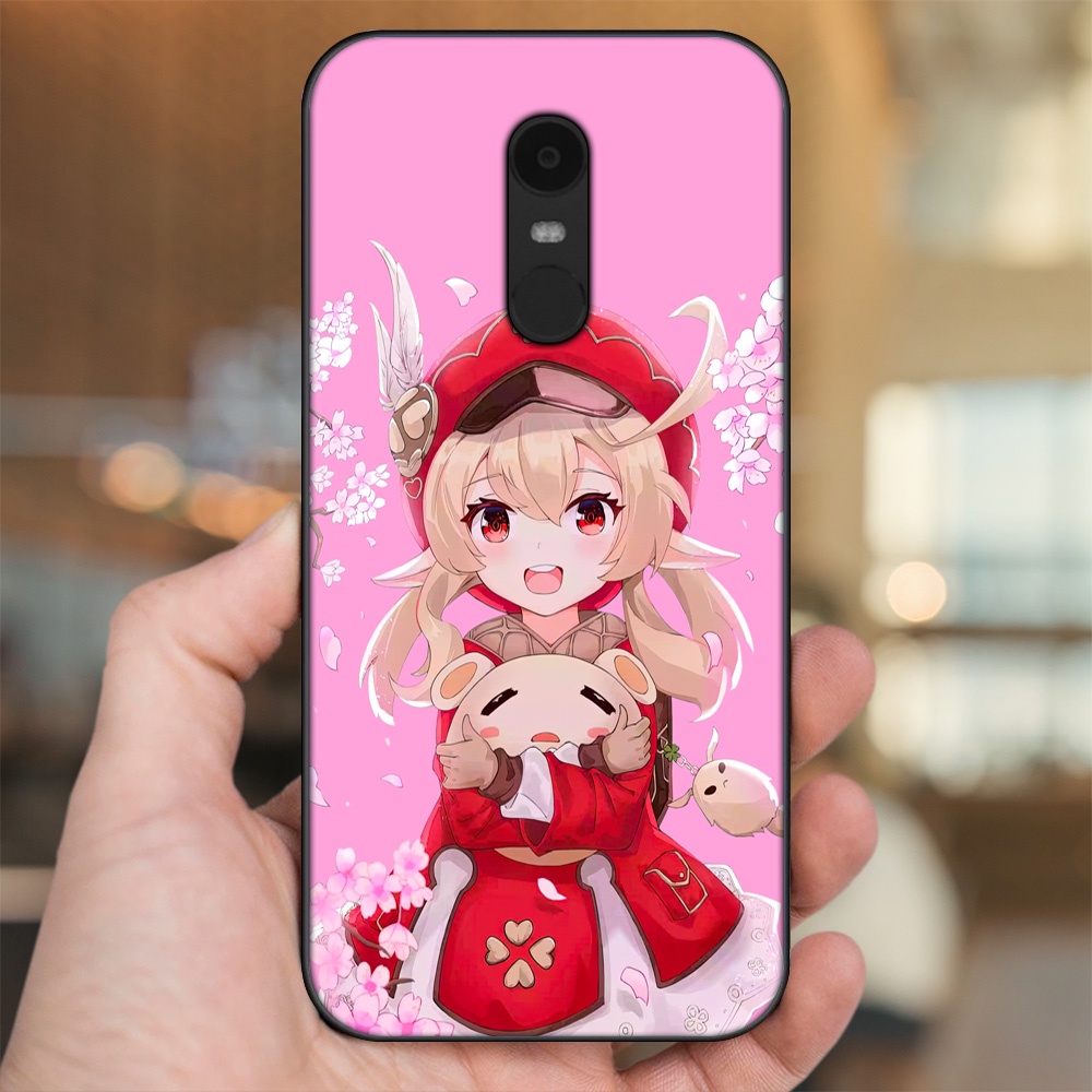 Ốp lưng Xiaomi Redmi 5 Plus viền đen in hình Klee Genshin Impact