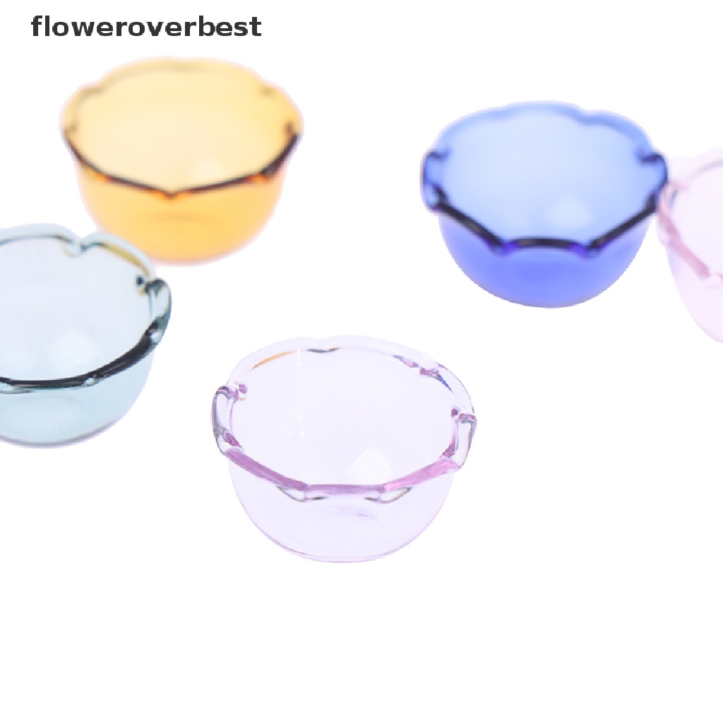 BEST 1PCS 1:12 Dollhouse Miniature Glass Bowl Kitchen Furniture Accessories Toys .