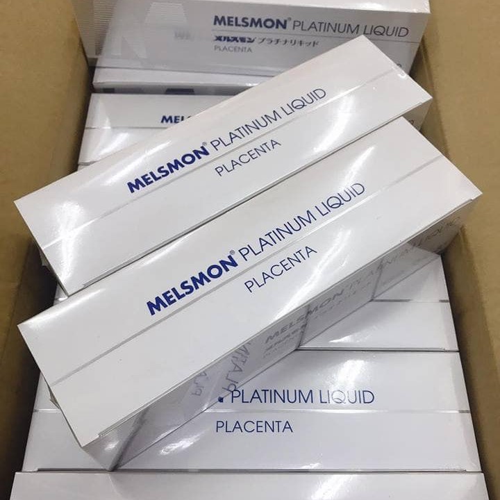 Nước uống tế bào gốc nhau thai ngựa Melsmon Platinum Liquid - Nhật Bản