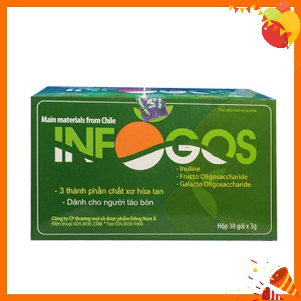 INFOGOS hỗ trợ điều trị táo bón