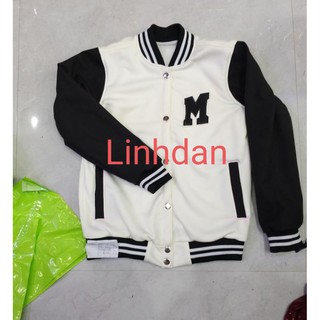 Áo khoác nam cổ đứng sọc trắng