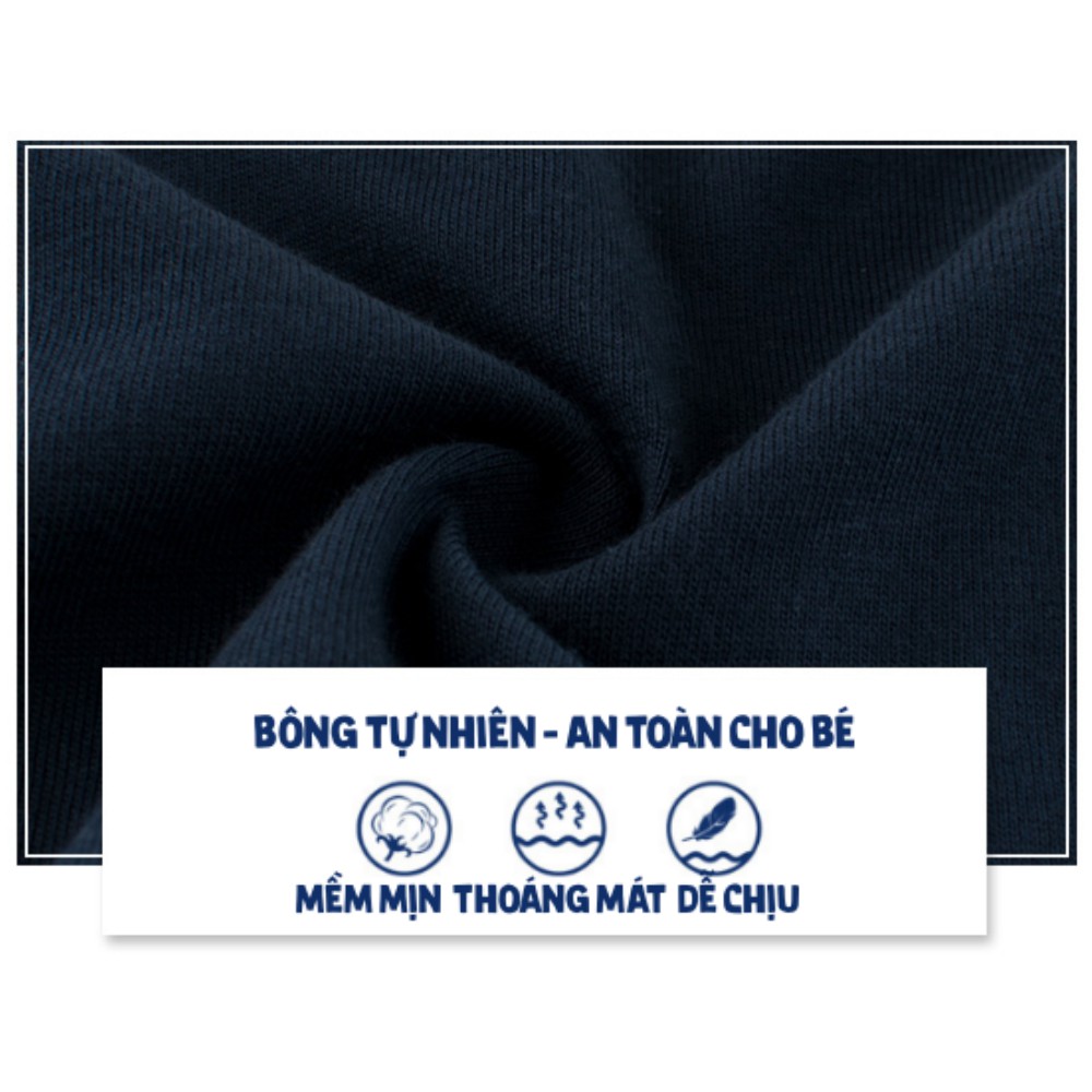 Áo thun bé trai dài tay 27KIDS cổ tròn in hình gấu space bear chất cotton hàng xuất Âu Mỹ