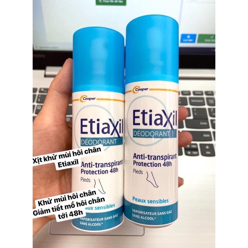 Xịt Khử Mùi Và Ngăn Mồ Hôi Chân 48h Etiaxil 100ml