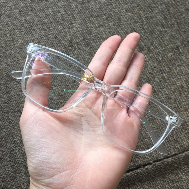 Kính Mắt vuông trong suốt nhựa dẻo