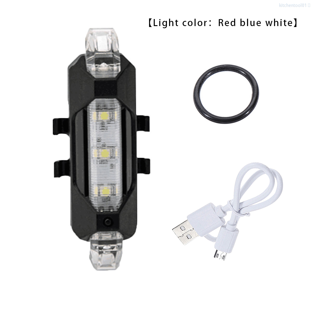 Đèn Led Gắn Yên Xe Đạp Tiện Lợi Chống Thấm Nước Màu Đỏ Xanh / Trắng Đỏ / Xanh Đỏ Trắng Dùng Cho Xe Đạp Ban Đêm