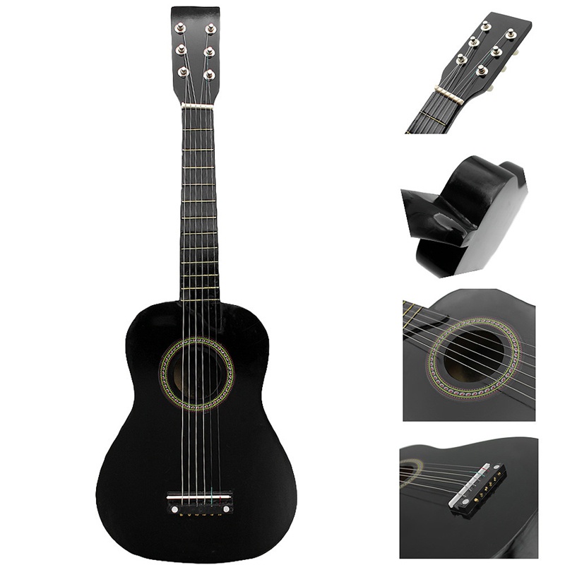 Đàn Guitar Mini 23 Inch 6 Dây Kèm Miếng Gảy Đàn Bằng Gỗ Dành Cho Trẻ Em Mới Bắt Đầu