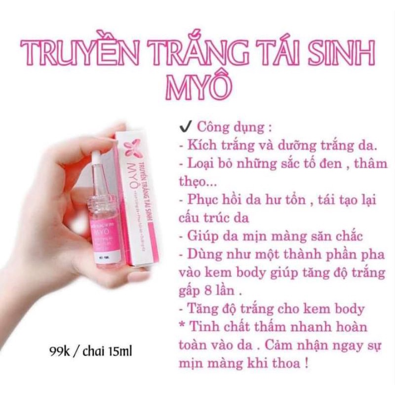 Truyền trắng tái sinh myô chính hãng( mua 5 tặng 1 )