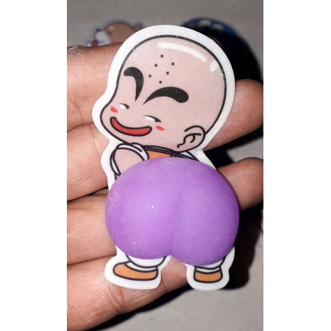 Một cái đồ chơi mô hình Mong Xinh bóp xả stress có nhiều màu sắc rất xinh