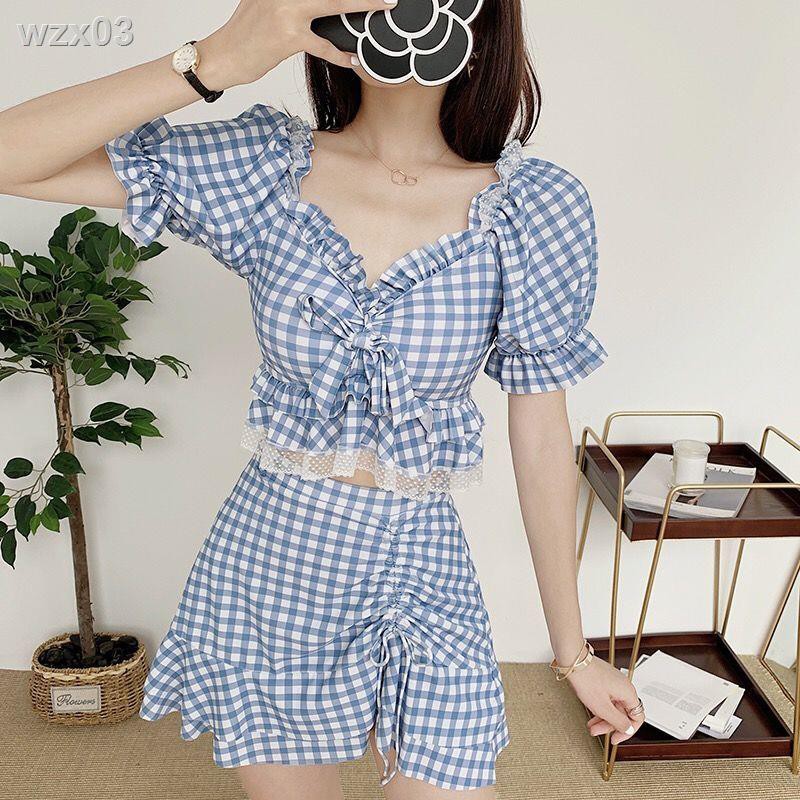Váy xẻ tà áo tắm hai mảnh bảo bối người hâm mộ cổ tích Xian mỏng dễ thương Cô gái Nhật Bản ngọt ngào Hàn Quốc su | BigBuy360 - bigbuy360.vn