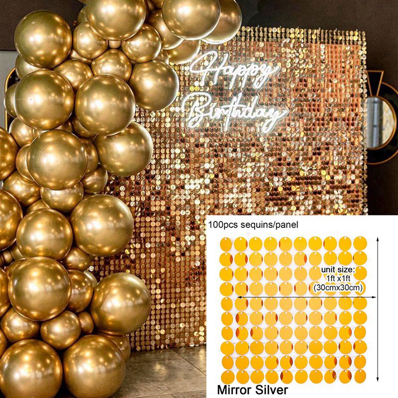 Tấm Phông Nền 30×30CM Họa Tiết Kim Sa Lấp Lánh Dùng Để Trang Trí Tiệc