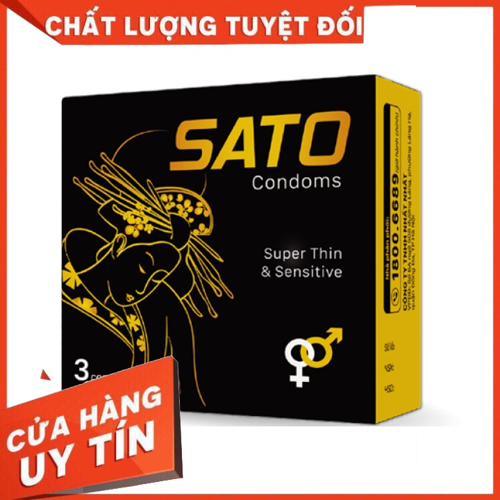 Bao cau su SATO siêu mỏng, kéo dài thời gian