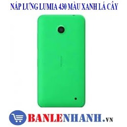 NẮP LƯNG LUMIA 430 MÀU XANH LÁ CÂY [VỎ ZIN, XỊN]