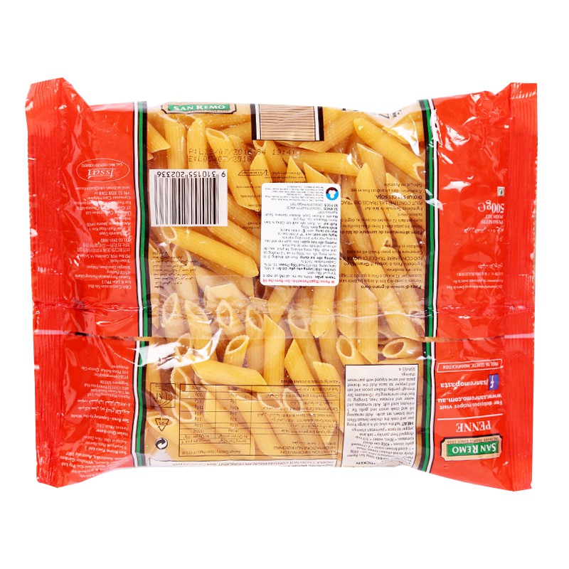 [Hàng nhập khẩu] Mì Nui Penne San Remo Số 18 Gói 500G