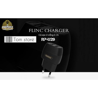Củ sạc 2 cổng USB 2.1A Remax RP-U29