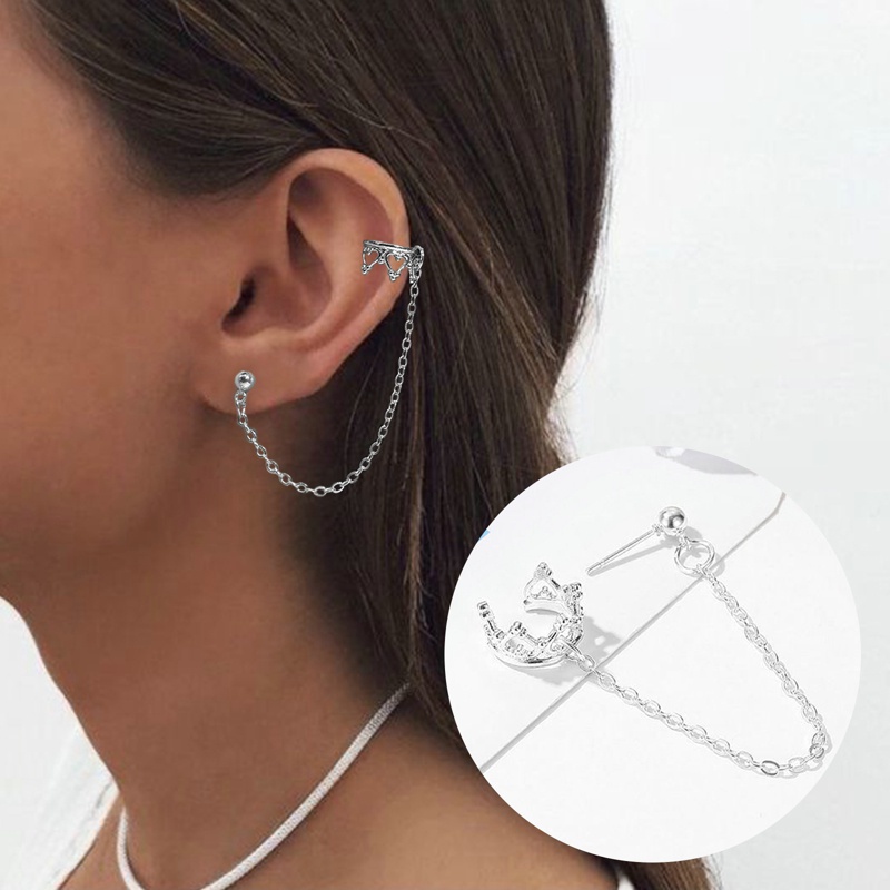 Bông Tai Chữ U Tua Rua Thời Trang Nữ Tính