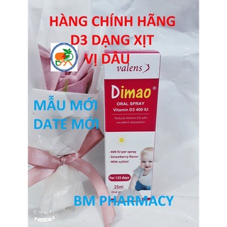 (CHÍNH HÃNG) DIMAO Vitamin D3 dạng xịt, giúp hỗ trợ phòng ngừa thiếu Vitamin D, hỗ trợ hấp thu canxi và tăng chiều cao