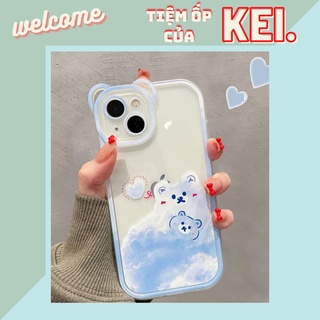 Ốp lưng tai gấu Cloud Bear xinh xỉu dành cho các dòng máy của iphone 7/8plus/x/xr/xsmax/11pro/12/13promax