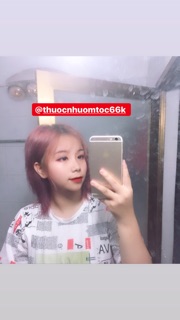 Thuốc nhuộm tóc hồng khói tím
